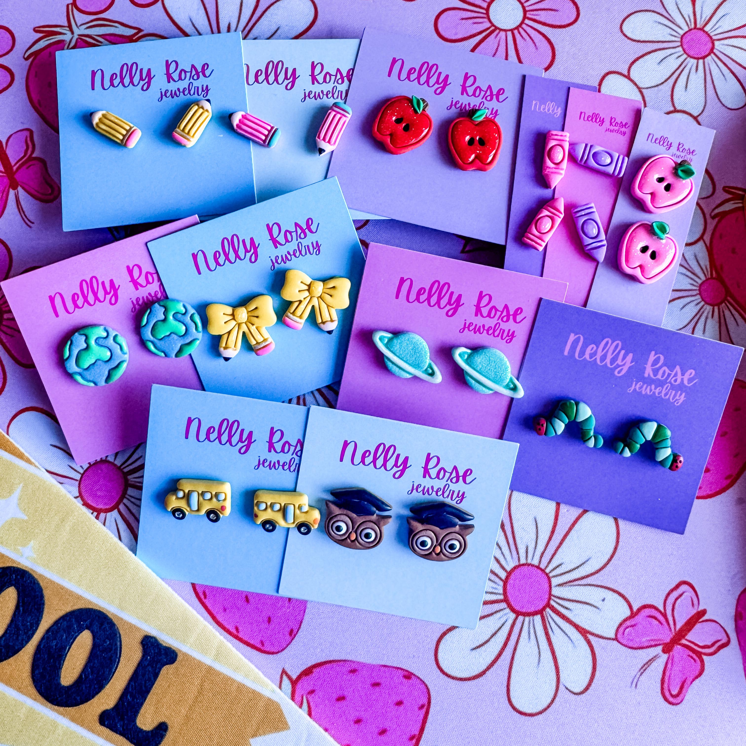 Polymer Clay Teacher Earrings Workshop — photo 2